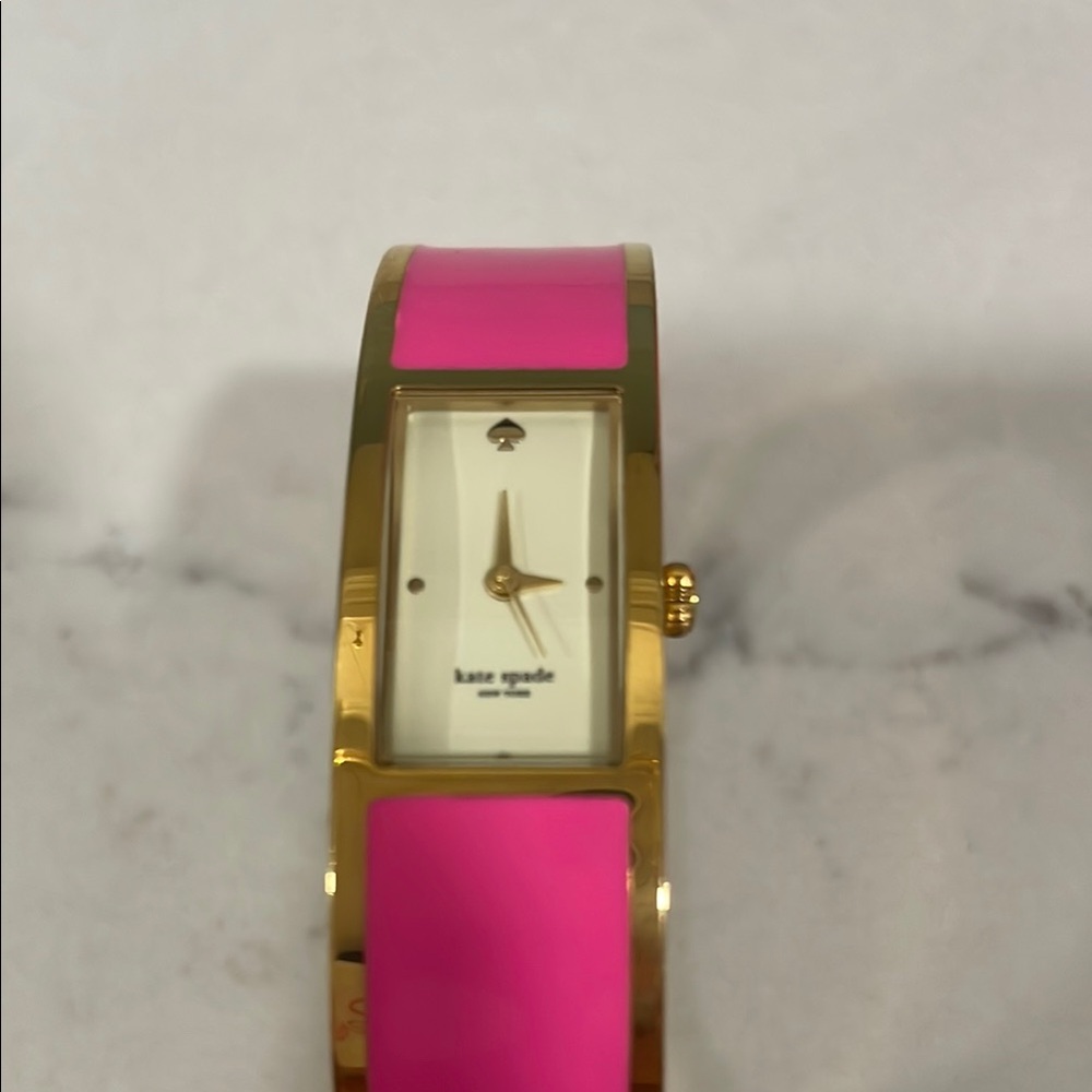 kate spade Pink and Gold Bangle Watch - Picture 2 of 5